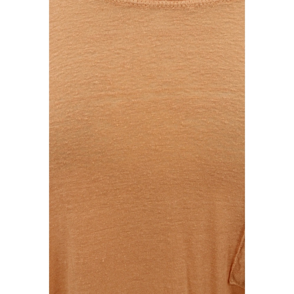 WILT Sleeveless Top size Small Linen Peach Orange Knit Swing Pocket - Picture 5 of 10